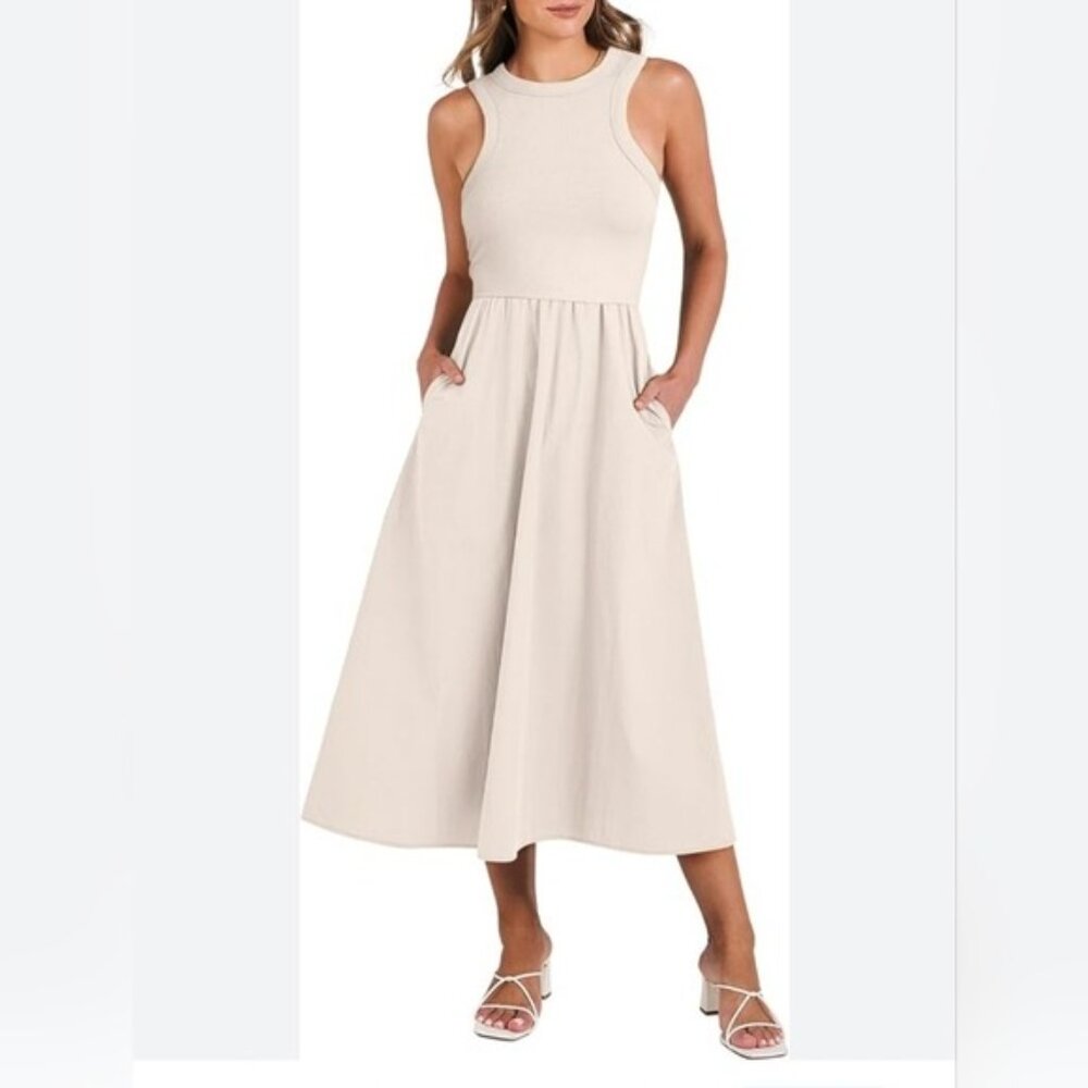 Old Navy Women's A-line Dress Tan
